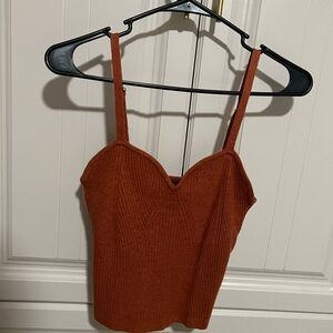 Wild Fable Orange Sleeveless Bustier Camisole